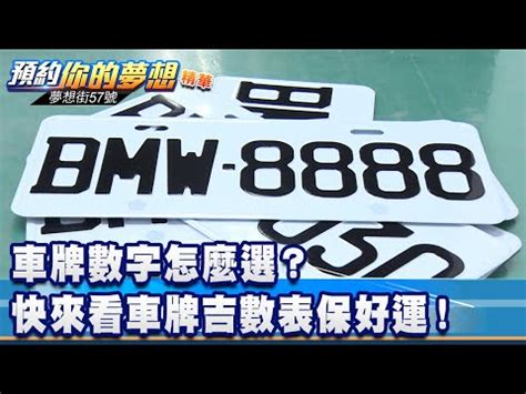 選號吉凶|車牌數字怎麼選，快來看車牌數字吉凶對照表